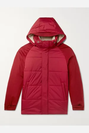 Loro Piana Storm System Quilted Baby Cashmere and Shell Hooded Jacket - Men - - M