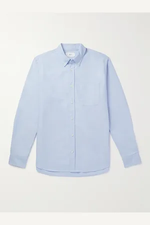 Mr P. Button-Down Collar Cotton Oxford Shirt - Men - - XS