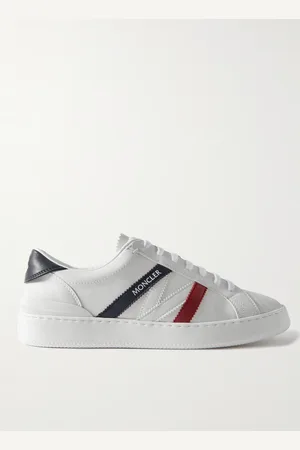 Moncler Monaco M Striped Leather Sneakers - Men - - EU 41.5