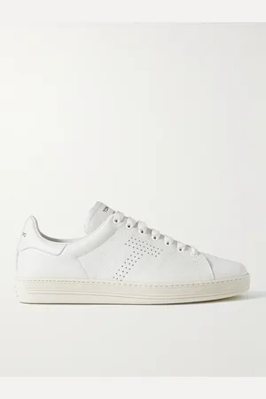Tom Ford Warwick Perforated Full-Grain Leather Sneakers - Men - - UK 6