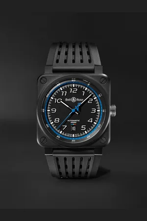 Bell & Ross BR 03-92 A522 Limited Edition Automatic 42mm Ceramic and Rubber Watch, Ref. No.BR0392-A522-CE/SRB - Men
