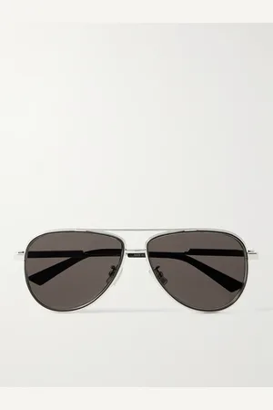 Bottega Veneta Aviator-Style -Tone Sunglasses - Men