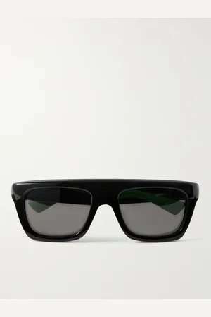 Bottega Veneta Square-Frame Rubber-Trimmed Acetate Sunglasses - Men
