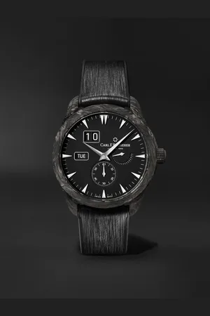 CARL F. BUCHERER Manero Peripheral BigDate Limited Edition Automatic 41.6mm Carbon Fibre and Rubber Watch, Ref. No. 00.10926.16.33.01 - Men