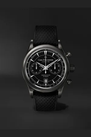 CARL F. BUCHERER Manero Automatic Flyback Chronograph 43mm Steel and Rubber Watch, Ref. No. 00.10919.12.33.01 - Men