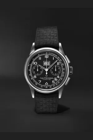 CARL F. BUCHERER Heritage BiCompax Annual Automatic 41mm Stainless Steel and Rubber Watch, Ref. No. 00.10803.12.32.01 - Men
