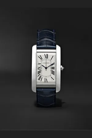 Cartier Tank Américaine Automatic 45mm Steel and Alligator Watch, Ref. No. CRWSTA0018 - Men