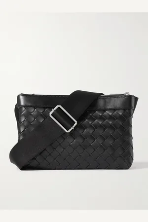 Bottega Veneta Duo Intrecciato Leather Messenger Bag - Men