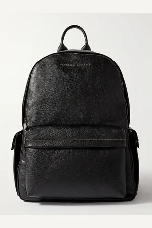 Brunello Cucinelli Full-Grain Leather Backpack - Men