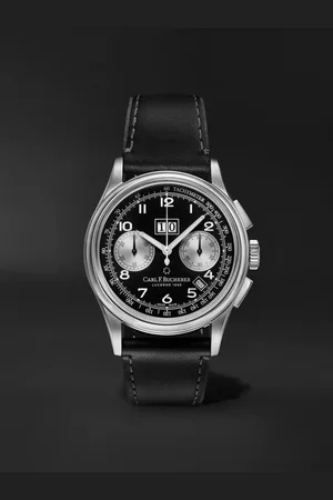CARL F. BUCHERER Heritage BiCompax Annual Limited Edition Automatic Chronograph 41mm Stainless Steel and Leather Watch, Ref. No. 00.10803.08.32.01 - Men