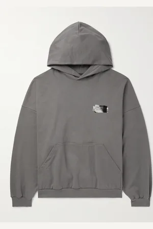 Balenciaga Logo-Embroidered Cotton-Jersey Hoodie - Men - - 3