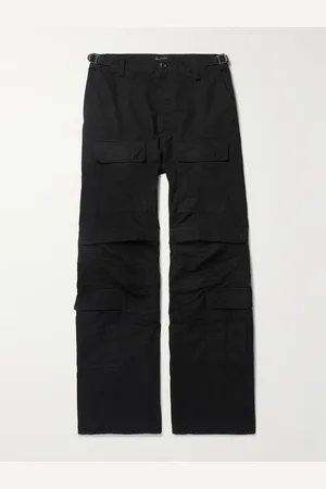 Balenciaga Wide-Leg Cotton Cargo Trousers - Men - - XS