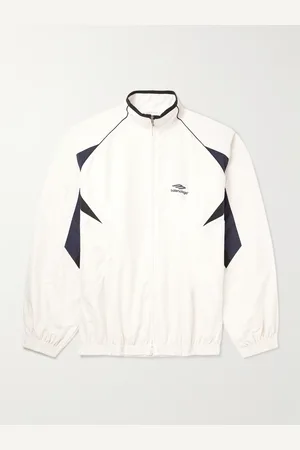Balenciaga Oversized Logo-Embroidered Panelled Shell Track Jacket - Men - - S