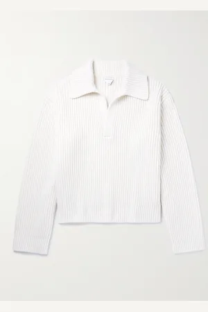 Bottega Veneta Ribbed-Knit Polo Sweater - Men - - S