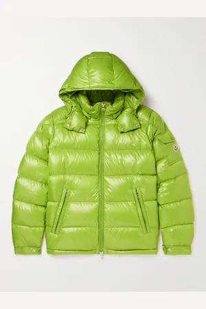 Moncler Maya Logo-Appliquéd Quilted Glossed-Shell Hooded Down Jacket - Men - - 1