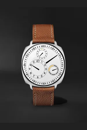 Ressence Type 1.3 Squared V2 Automatic 42mm Titanium and Leather Watch, Ref. No. Type 1.3 Squared V2 WWhite - Men