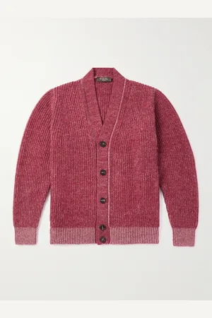 Loro Piana Sey Ribbed Cashmere and Silk-Blend Cardigan - Men - - IT 46