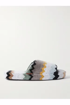 Missoni Curt Cotton-Terry Jacquard Slippers - Men - - XL