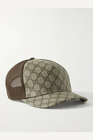 Gucci Monogrammed Coated-Canvas and Mesh Baseball Cap - Men - - S