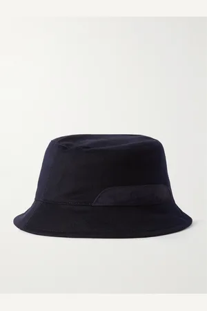 Loro Piana Cityleisure Suede-Trimmed Cashmere Bucket Hat - Men - - L