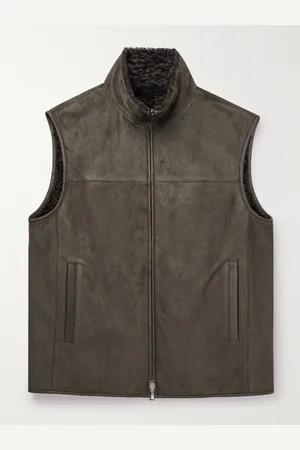 Loro Piana Reversible Suede and Shearling Gilet - Men - - L