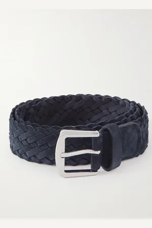 Loro Piana 4cm Woven Suede Belt - Men - - EU 85