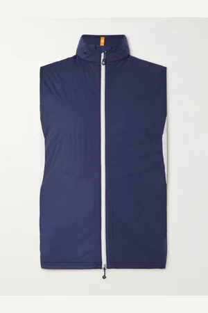 Peter Millar Fuse Elite Quilted Colour-Block Shell and Stretch-Jersey Golf Gilet - Men - - XXL