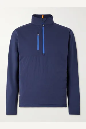 Peter Millar Weld Elite Hybrid Quilted Shell and Stretch-Jersey Half-Zip Golf Jacket - Men - - M