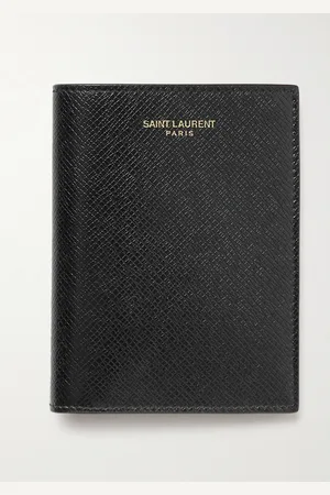 Saint Laurent Upcycled Cross-Grain Leather Bifold Wallet - Men
