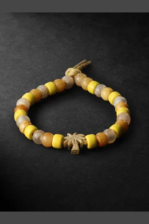 CAROLINA BUCCI Travel Forte Beads Gold Multi-Stone Bracelet - Men