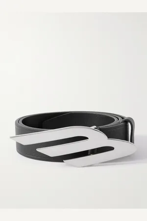 Balenciaga 3.5cm Logo-Embellished Textured-Leather Belt - Men - - EU 90