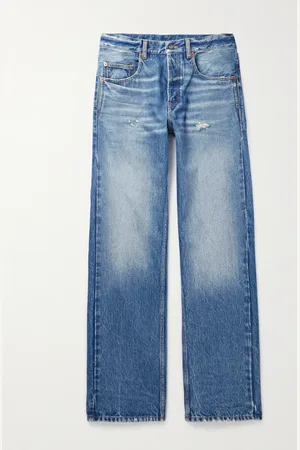 Saint Laurent Straight-Leg Distressed Jeans - Men - - UK/US 28
