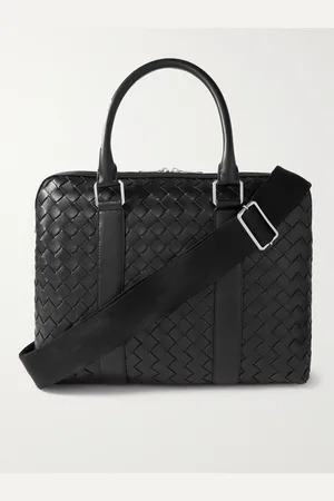 Bottega Veneta Slim Intrecciato Leather Briefcase - Men