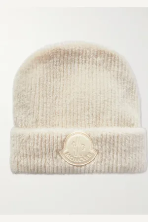 Moncler Logo-Appliquéd Faux Fur Beanie - Men - - M