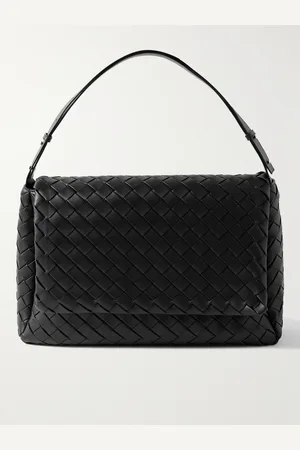 Bottega Veneta Maxi Cobble Intrecciato Leather Messenger Bag - Men