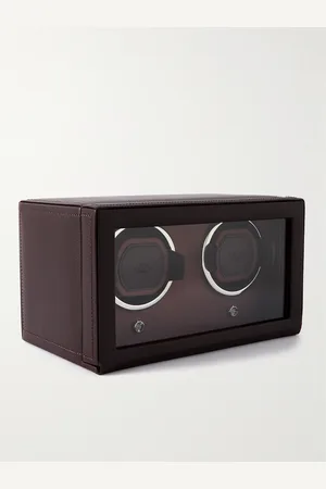 Wolf Club Full-Grain Vegan Leather Double Watch Winder - Men