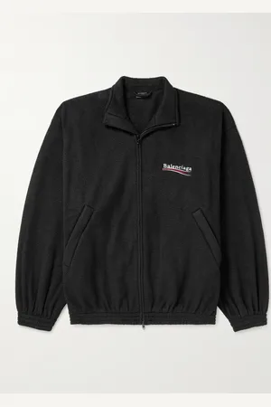 Balenciaga Oversized Logo-Embroidered Fleece Jacket - Men - - 4