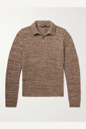 Loro Piana Fancy Cashmere Half-Zip Sweater - Men - - IT 54