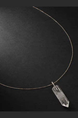 Mateo , Quartz and Diamond Pendant Necklace - Men