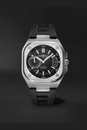 Bell & Ross BR-X5 Automatic Chronometer 41mm Steel and Rubber Watch, Ref. No. BRX5R-BL-ST/SRB - Men