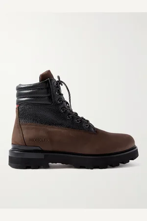 Moncler Peka Trek Nubuck and Leather Hiking Boots - Men - - EU 43.5