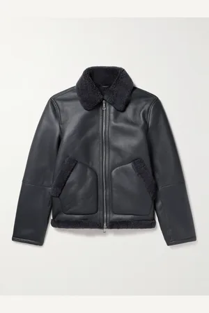 Mr P. Shearling-Lined Nappa Leather Trucker Jacket - Men - - S