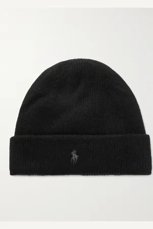 Ralph Lauren Logo-Embroidered Ribbed Cashmere Beanie - Men