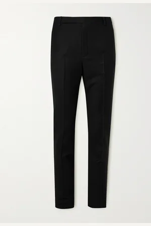 Saint Laurent Slim-Fit Wool-Flannel Trousers - Men - - IT 48