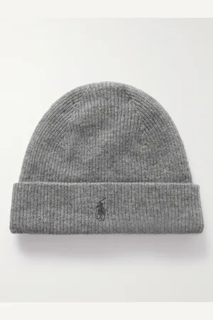 Ralph Lauren Logo-Embroidered Ribbed Cashmere Beanie - Men