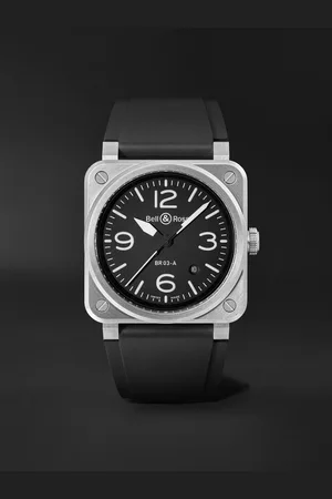 Bell & Ross BR 03 Automatic 41mm Stainless Steel and Rubber Watch, Ref. No. BR03A-BL-ST/SRB - Men