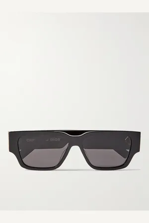 Dior CD Diamond S5I D-Frame Acetate and Silver-Tone Sunglasses - Men