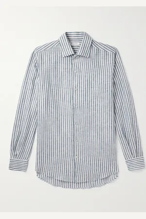 Loro Piana André Striped Linen Shirt - Men - - S