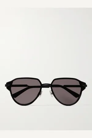 Bottega Veneta Aviator-Style Metal and Acetate Sunglasses - Men