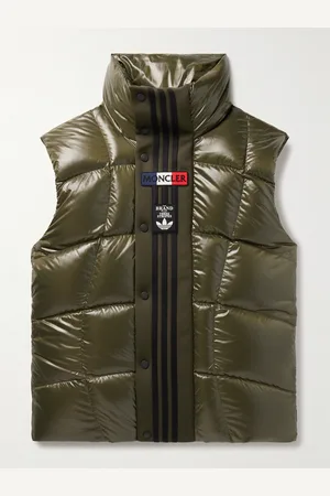 Moncler Adidas Originals Bozon Tech Jersey-Trimmed Quilted Glossed-Shell Down Gilet - Men - - 1